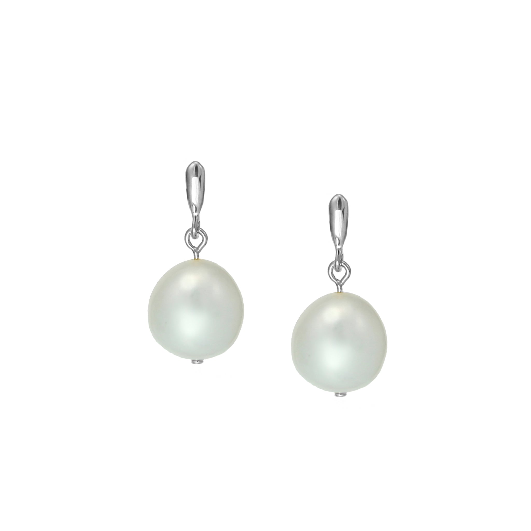 Silver Pearl Stud Earrings Christin Ranger Jewellery