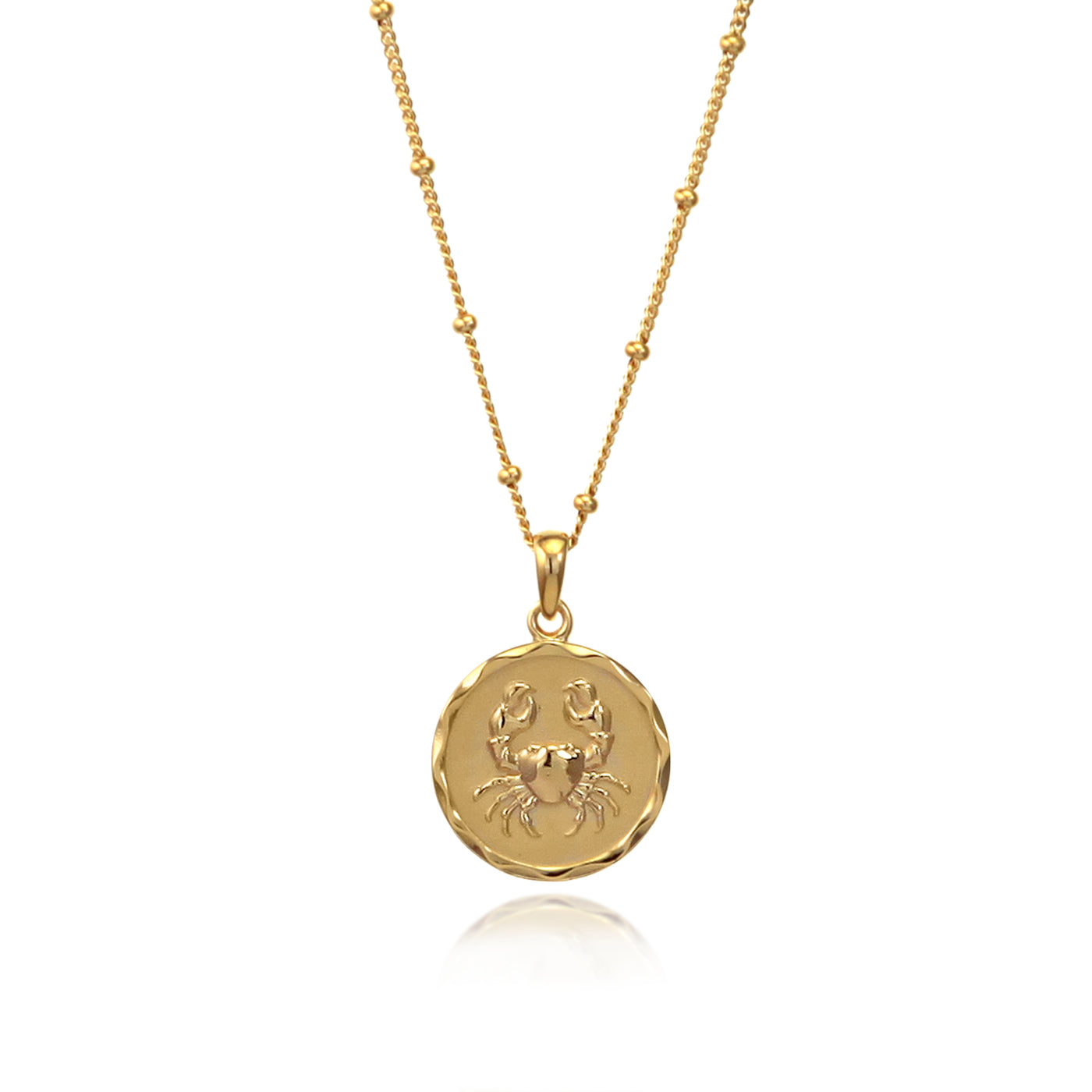 Photo of Gold Cancer Zodiac Necklace 