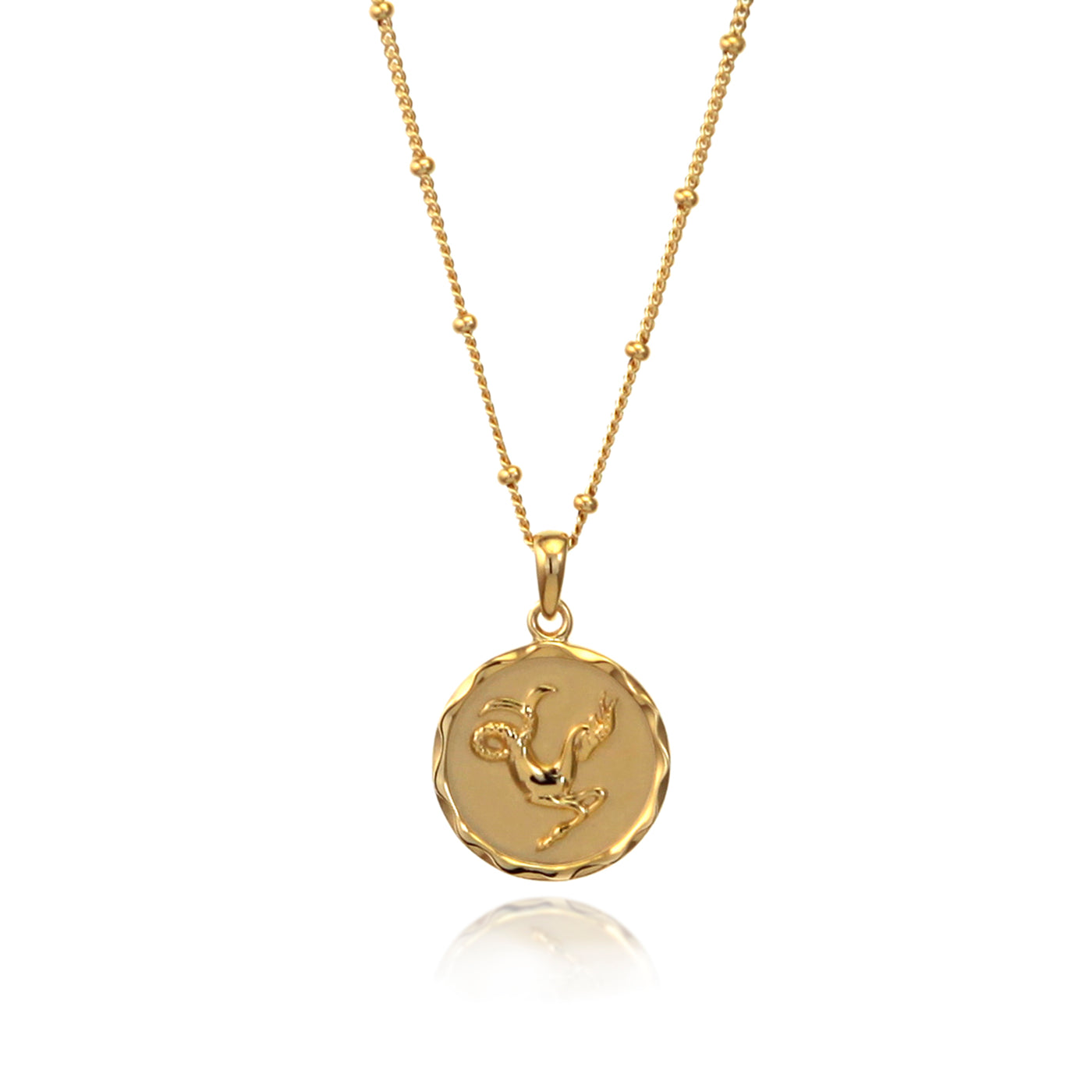 Photo of Gold Capricorn Zodiac Necklace