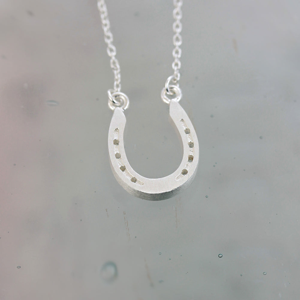 Image of Silver Horseshoe Necklace