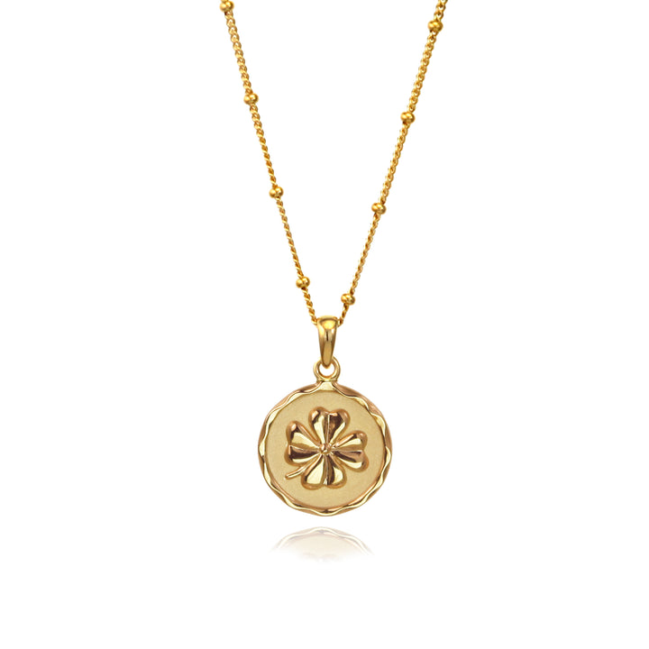 Gold Four-Leaf Clover Necklace