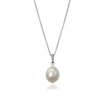Freshwater Pearl Pendant in Silver