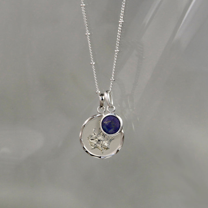 Silver Virgo Zodiac Star Sign Necklace