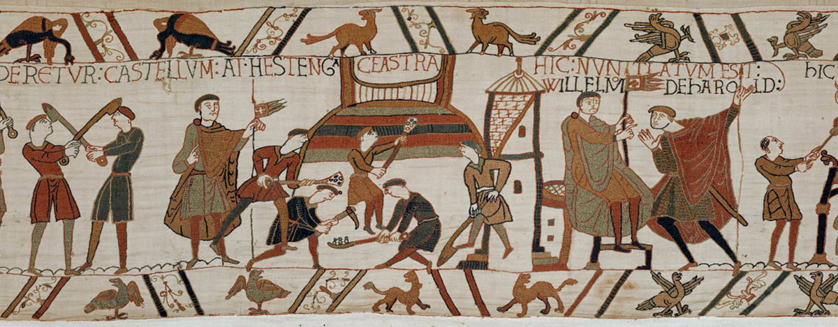 A section of the Bayeux Tapestry from the British Museum