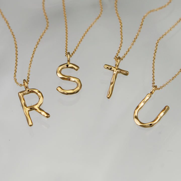 Gold Initial Pendant - S