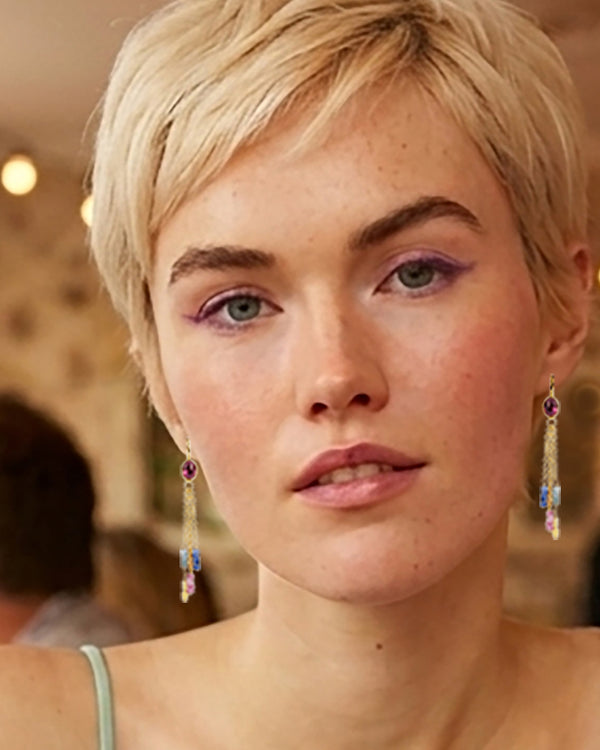 Gold Vermeil Gemstone Earrings
