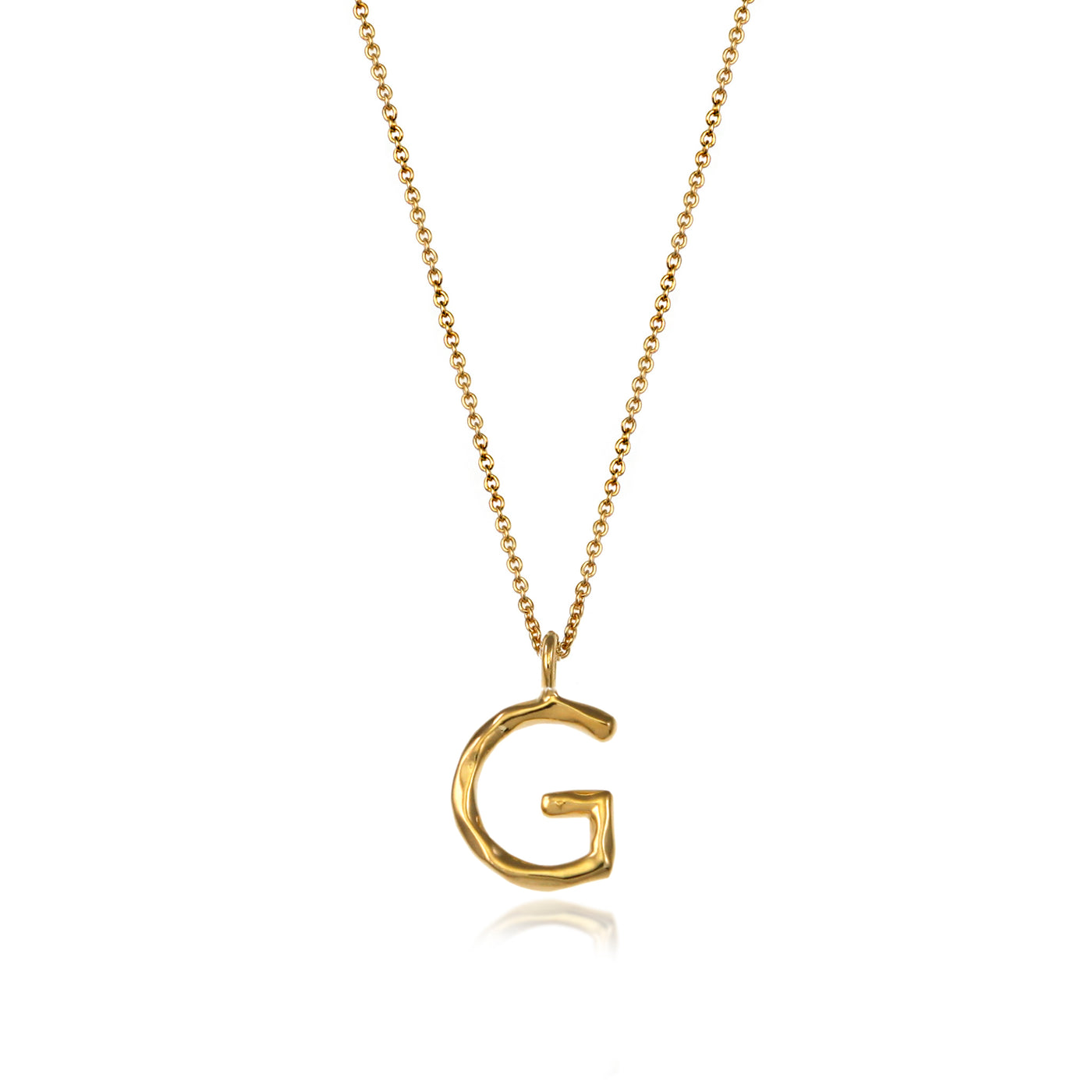 Initial Necklaces In Gold Letter G