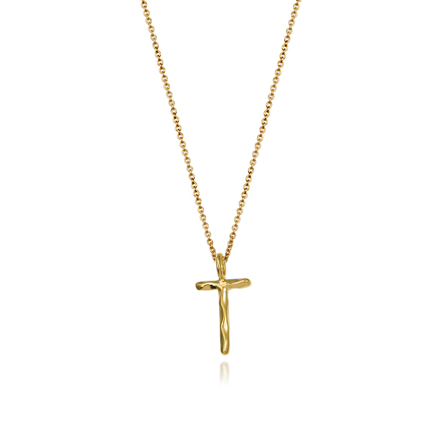 Initial Necklaces In Gold Letter T