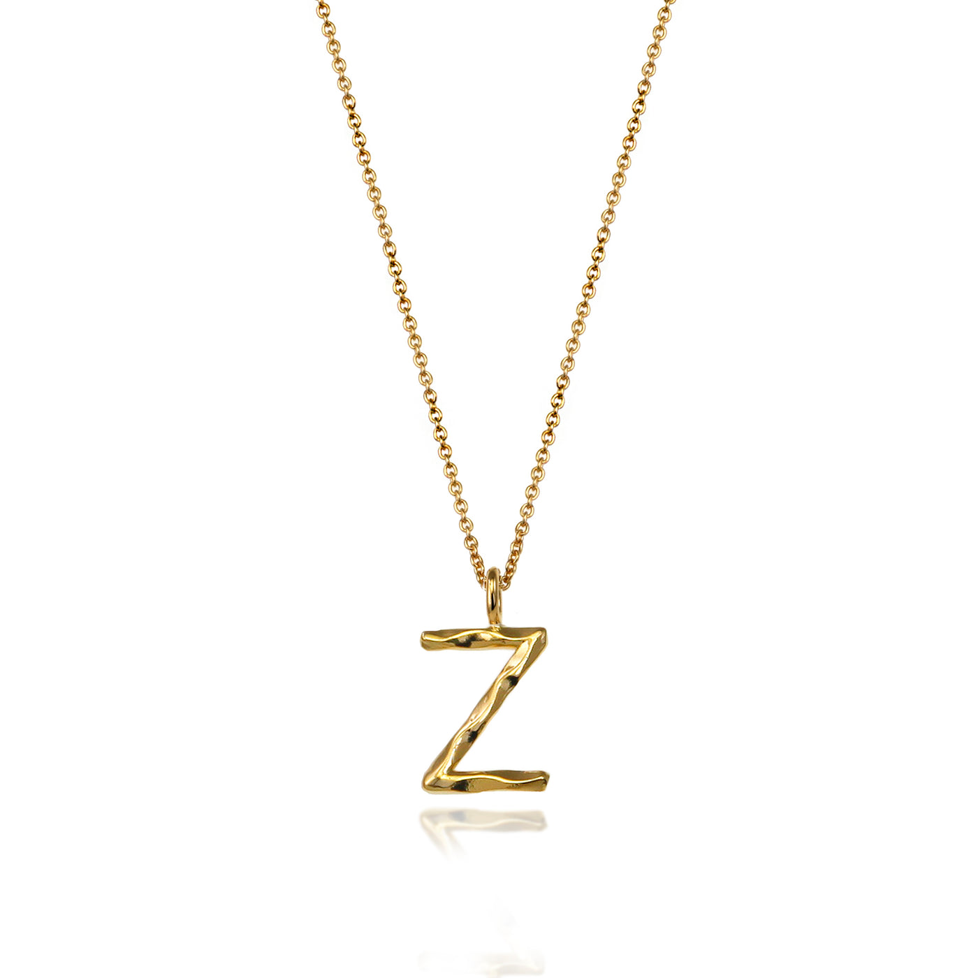 Initial Necklaces In Gold Letter Z