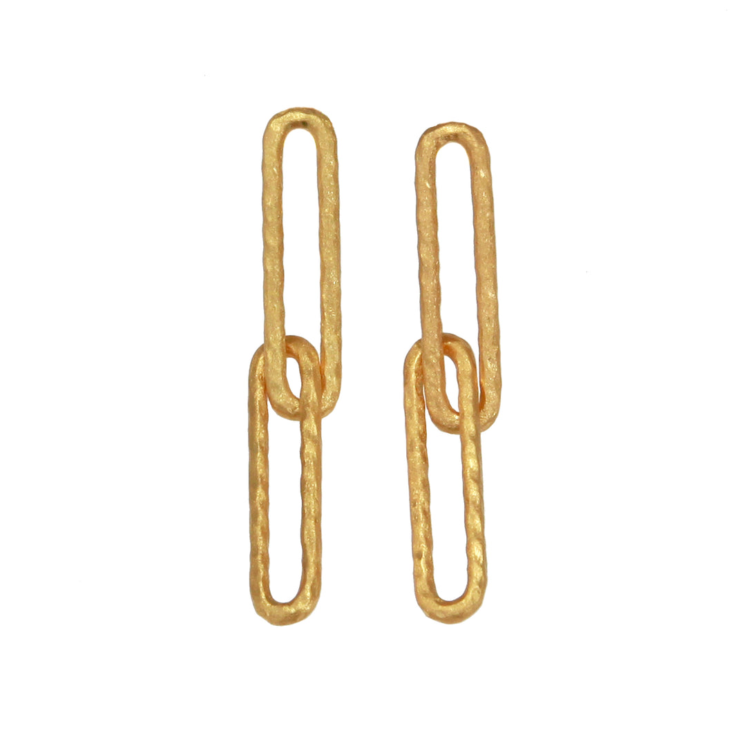Photo of Gold Long Link Earrings