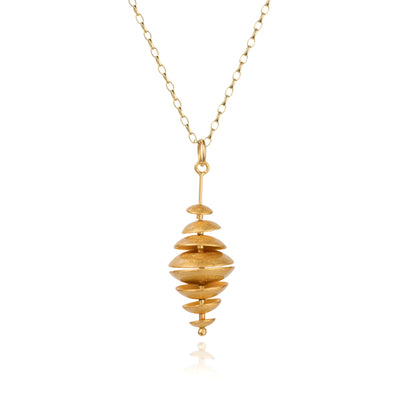 Image of Topsy Turvy Gold Pendant