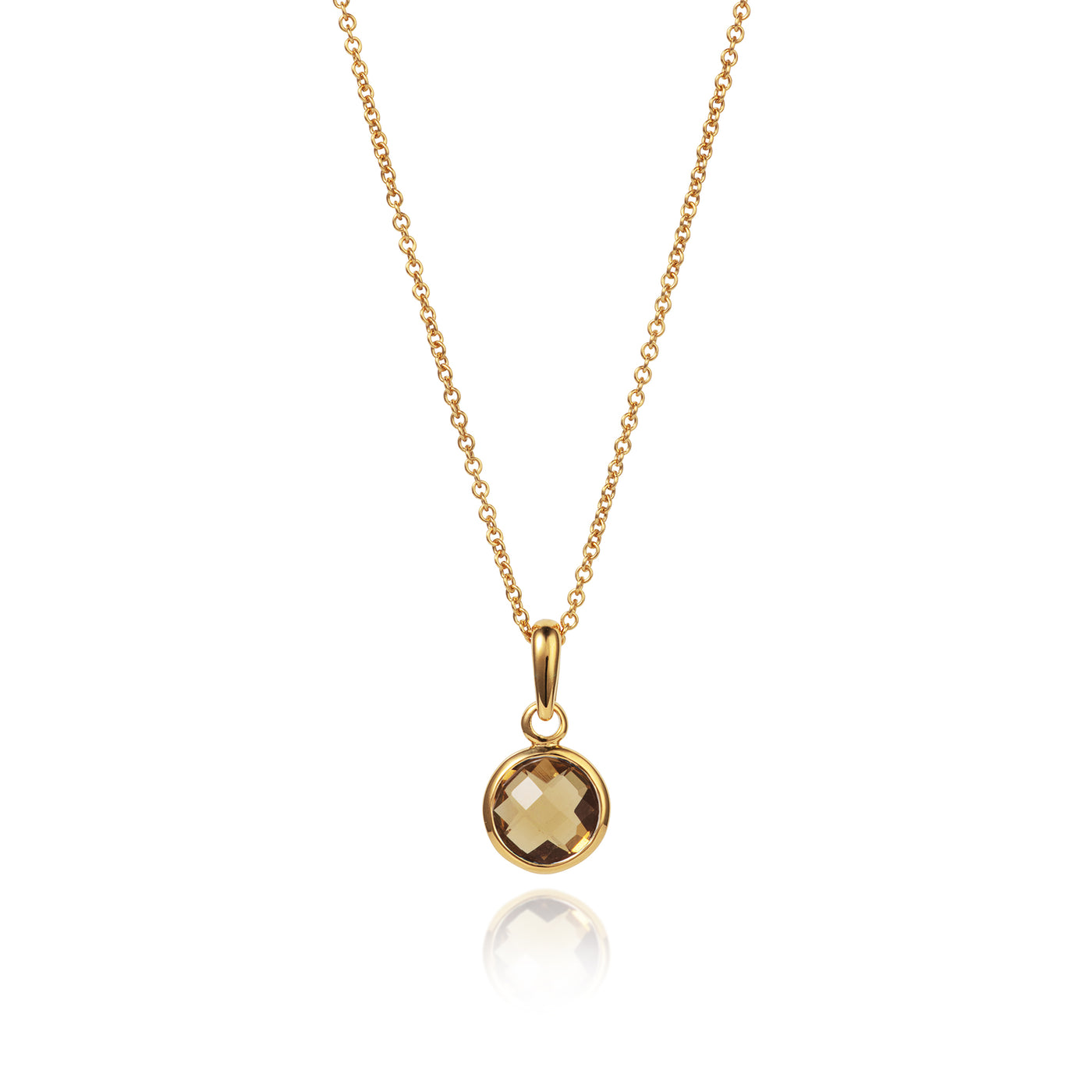 Birthstone Necklace in 18ct Gold Vermeil