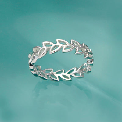 Image of Multi Leaf Silver Ring