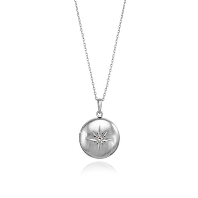 Photo of Heaven-Sent Moonstone Locket Necklace In Sterling Silver