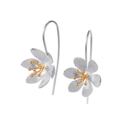 Image of Daisy Silver & Gold Earrings