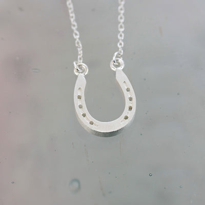 Image of Silver Horseshoe Necklace