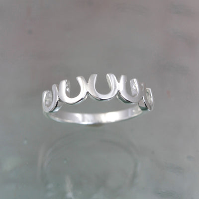 Horseshoe Silver Ring
