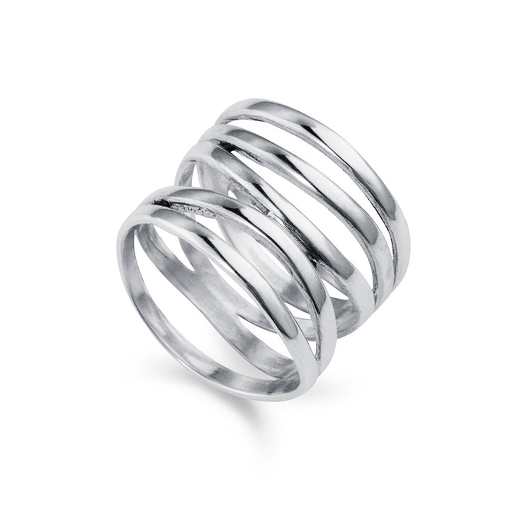 High Wrap Silver Ring