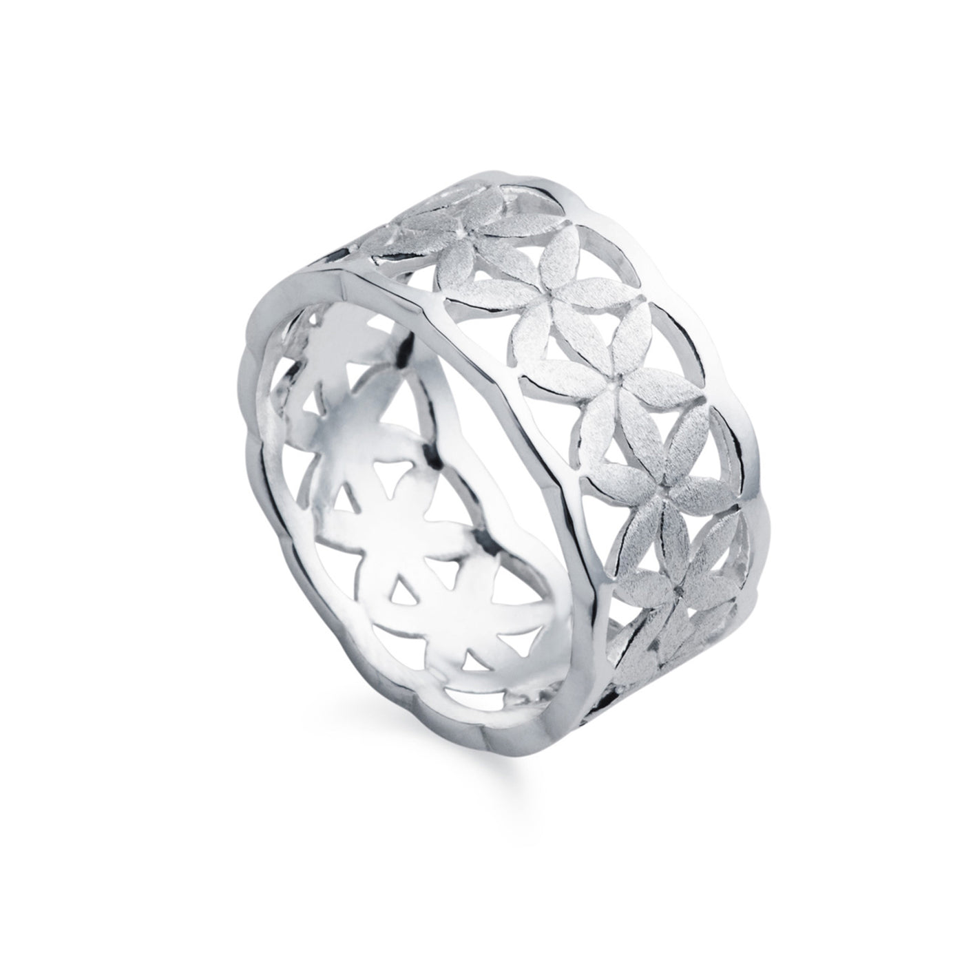 Image of Daisy Chain Silver Flower Ring