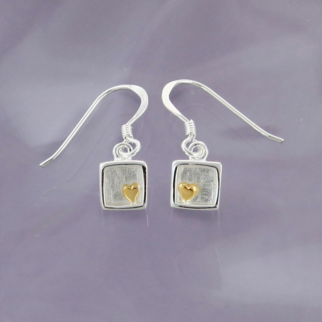 Heart of Gold Drop Earrings