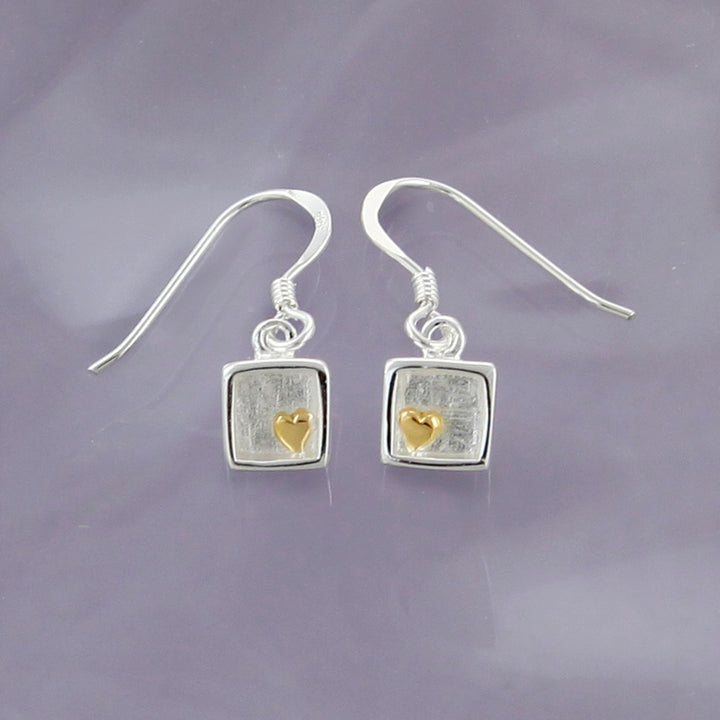 Heart of Gold Drop Earrings