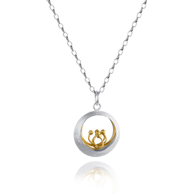 Image of Little Water Feature Silver & Gold Pendant